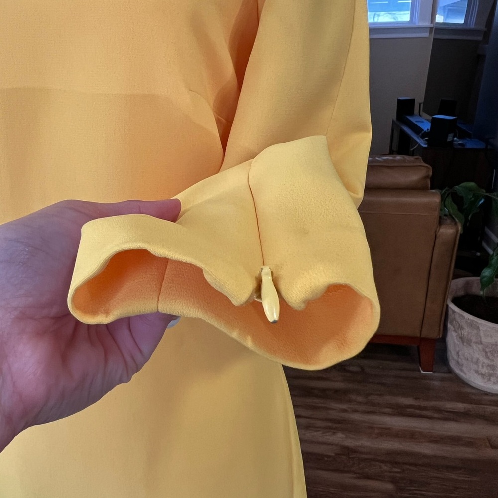 Banana Republic Long Sleeve Yellow Dress - Picture 4 of 13